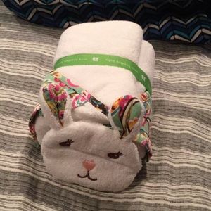 Vera Bradley baby hooded towel & mitt